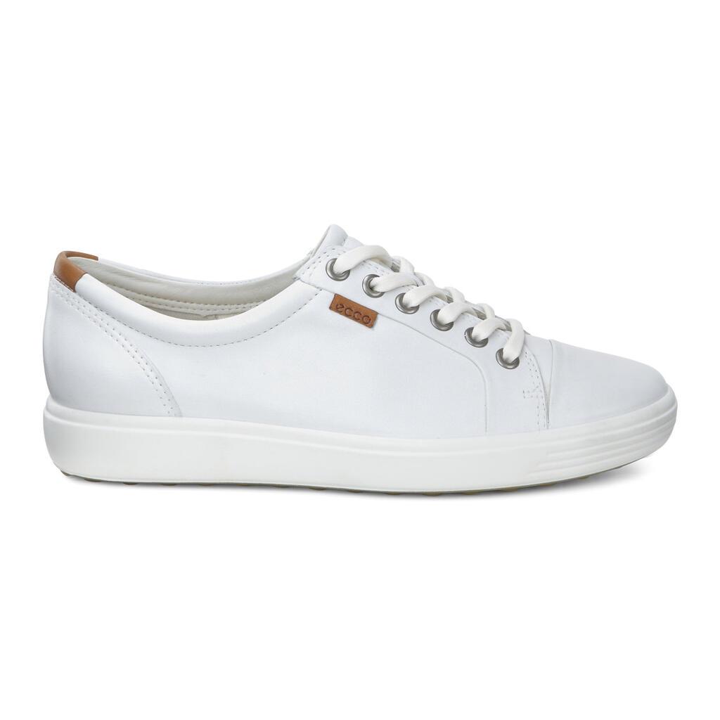 Ecco Soft 7 Womens Sneakers White - India LPU-162094